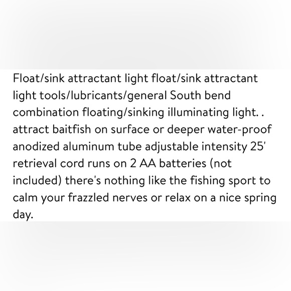 SouthBend Fishing Attractant Light flashlight - Picture 4 of 4